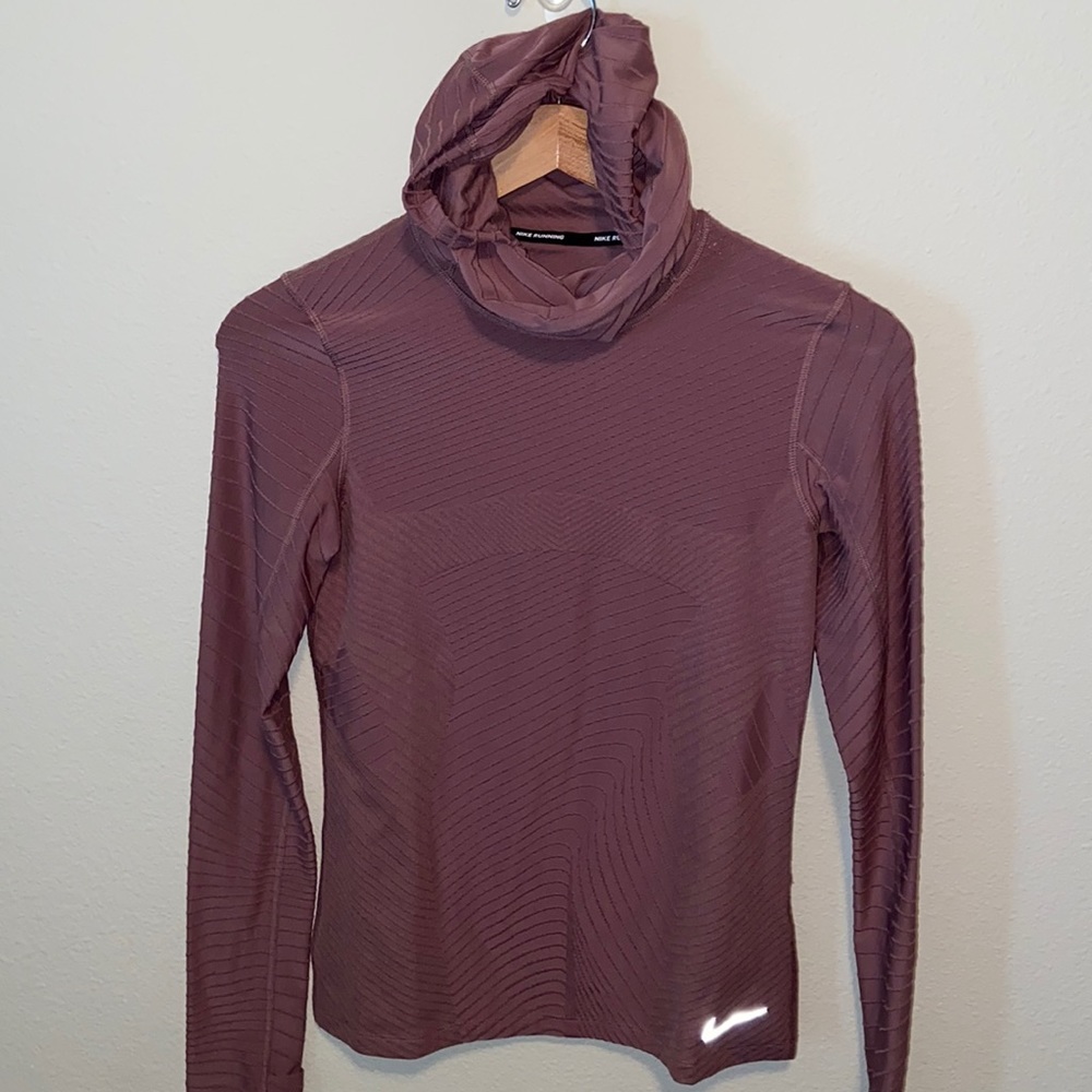 Nike Running pullover w/ face cover, hood